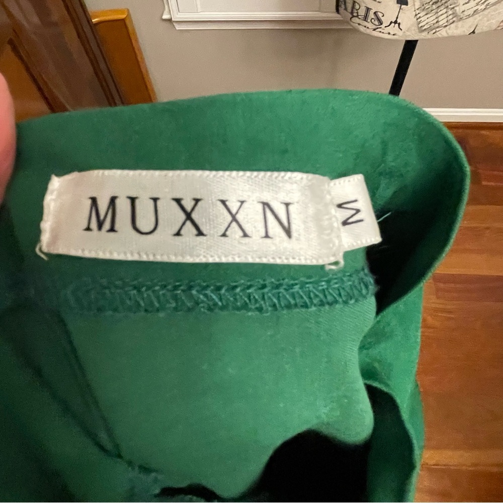 Muxxn Chic 3/4 Sleeve Green Retro Dress - Picture 4 of 8